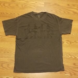 American Eagle Outfitters Dark Brown Graphic Tee